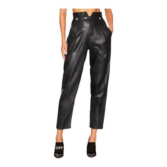 Blank NYC Pants - BLANKNYC Vegan Leather Pant in Suspicious Mind,‎ Black size 28 NEW